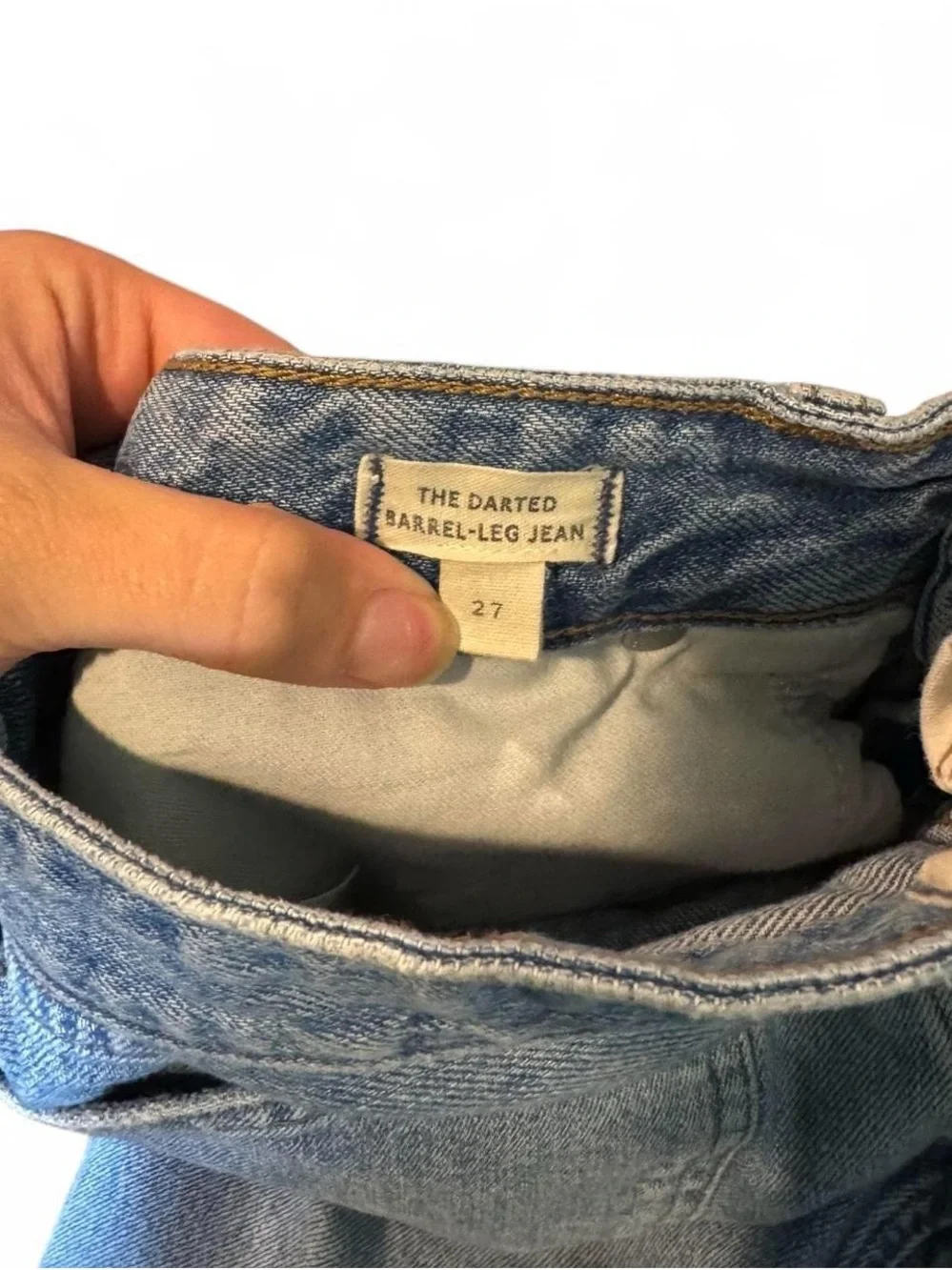 Madewell The Darted Barrel-leg Jeans
